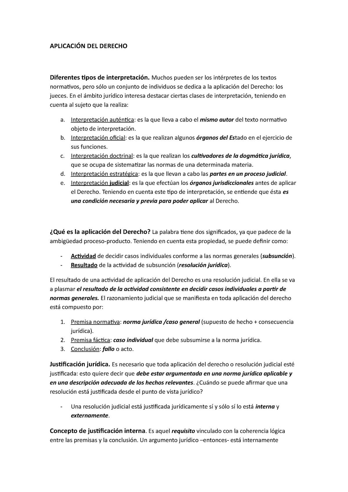 Aplicación DEL Derecho - APLICACIÓN DEL DERECHO Diferentes Tipos De ...