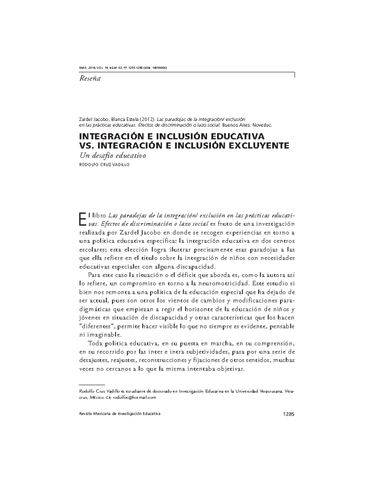 V19n63a13 - seguur - Revista Mexicana de Investigación Educativa 1285 ...