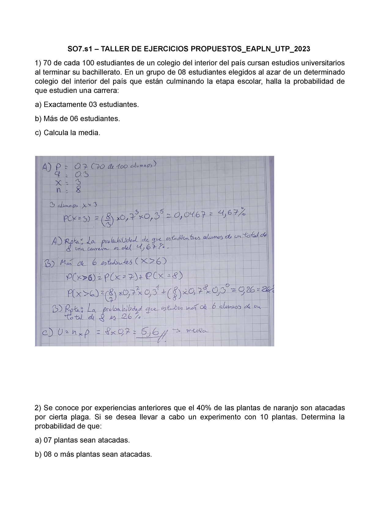 SO7.s1 - Taller DE Ejercicios Propuestos Eapln UTP 2023 - SO7 – TALLER ...