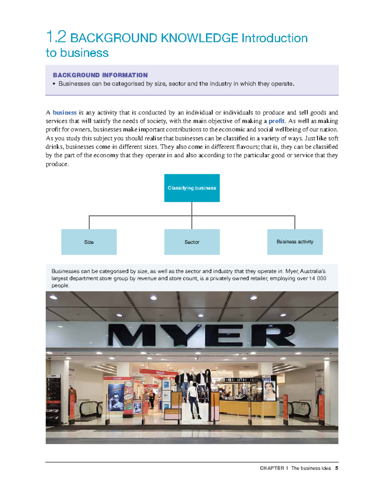Chapter 1 introduction to business pages 3-7 - “C01TheBusinessIdea ...
