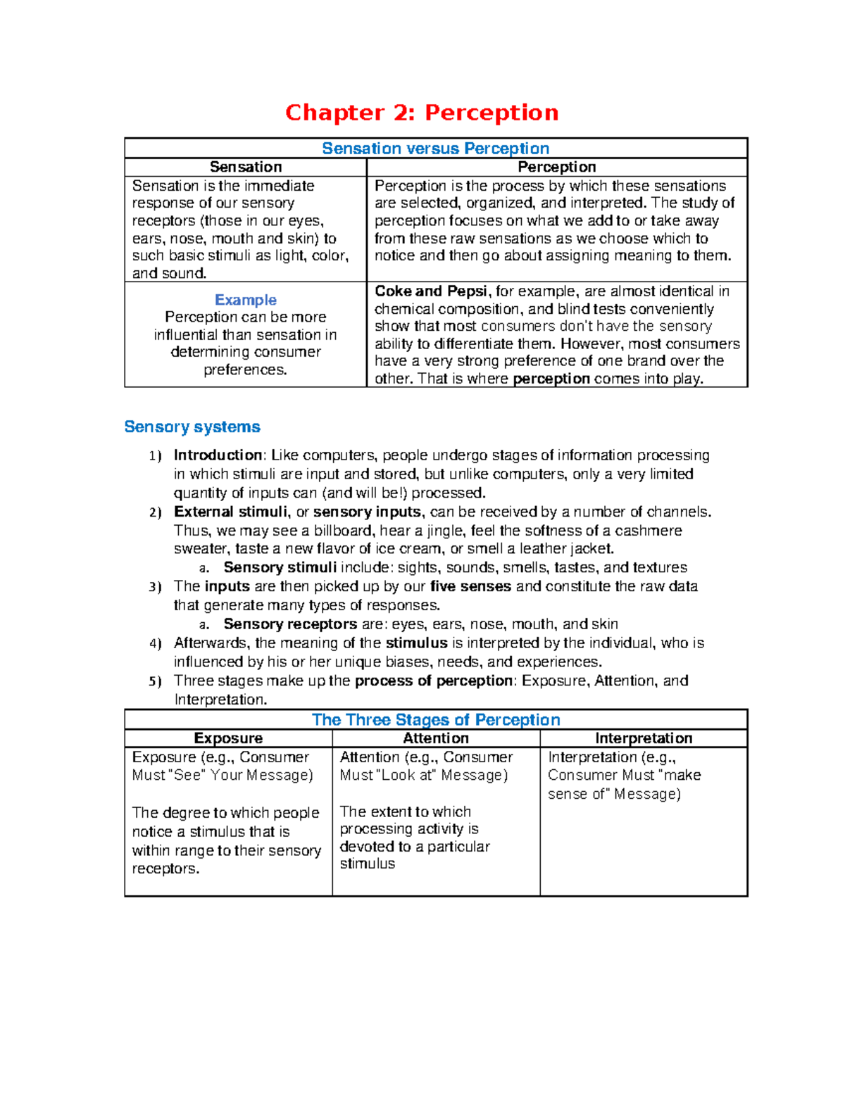 Chapter 2 - Perception - Warning: TT: undefined function: 32 Chapter 2 ...