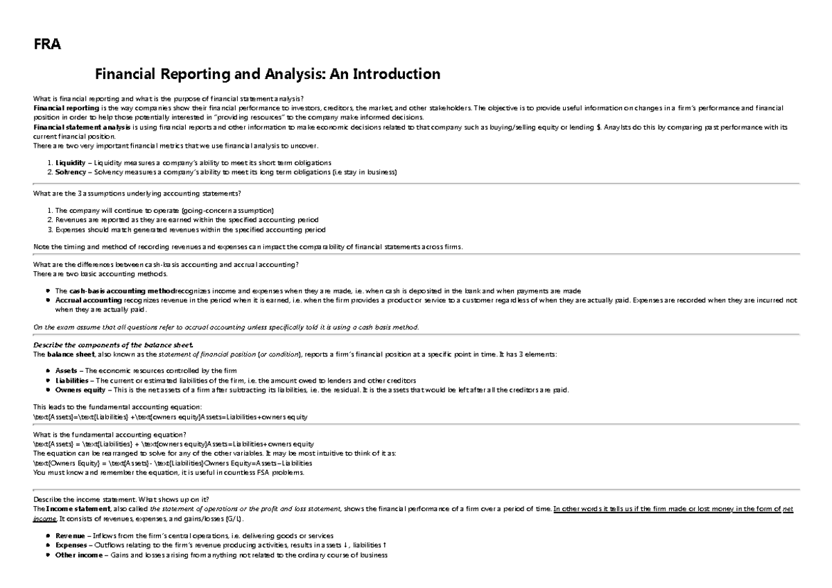 Reporting and Analysis – Why is it so important?