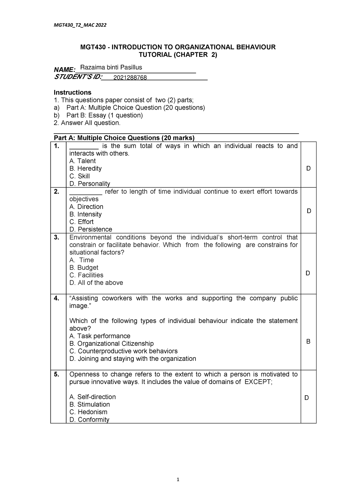 individual assignment mgt430