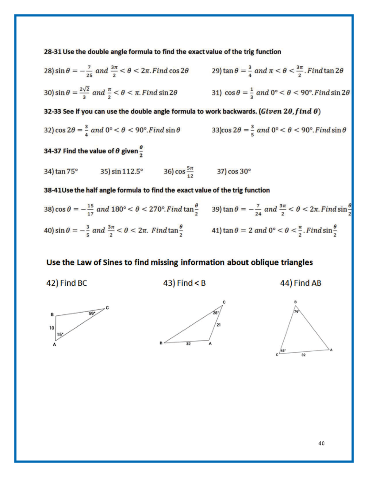 Trigonometry 4 - UNDERSTAND KEY FEATURES OF GRAPHS OF TRIG FUNCTIONS In ...