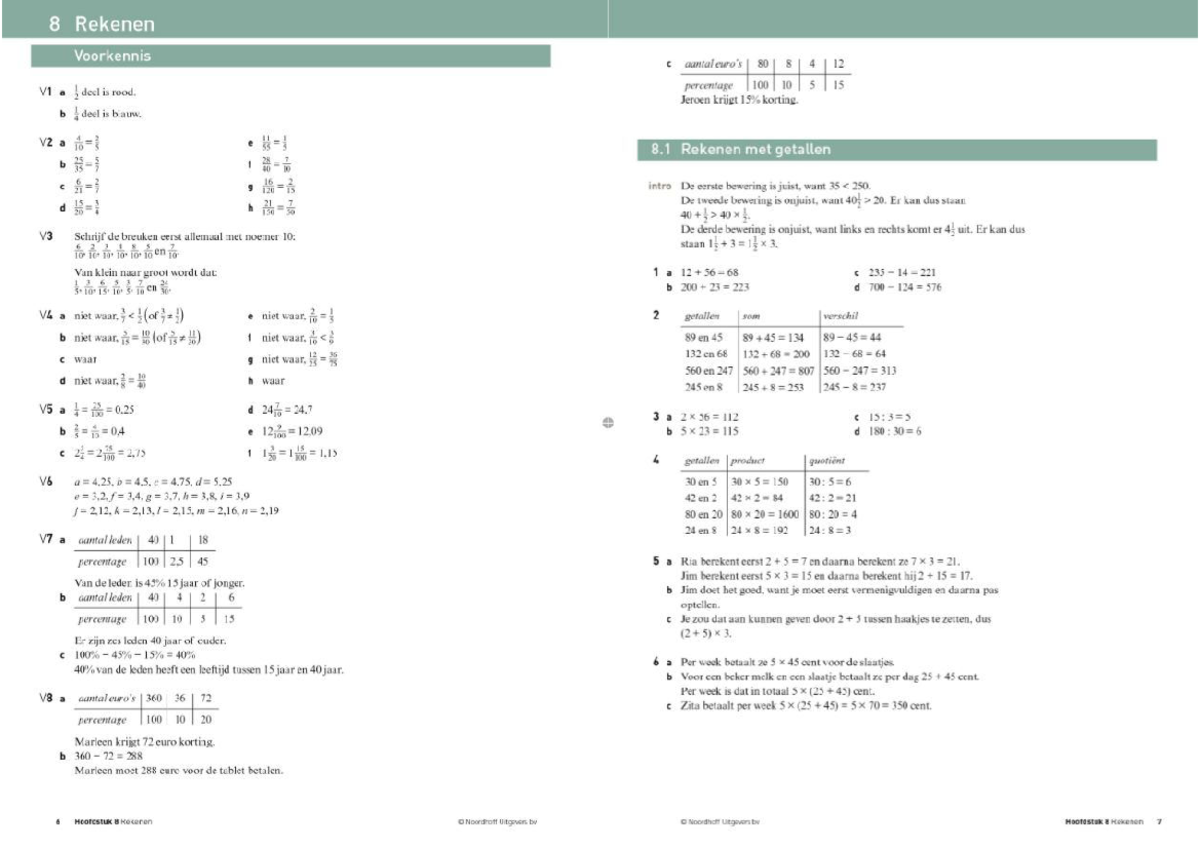 Havo1 Uitwerkingen boek B - Wiskunde - Studeersnel