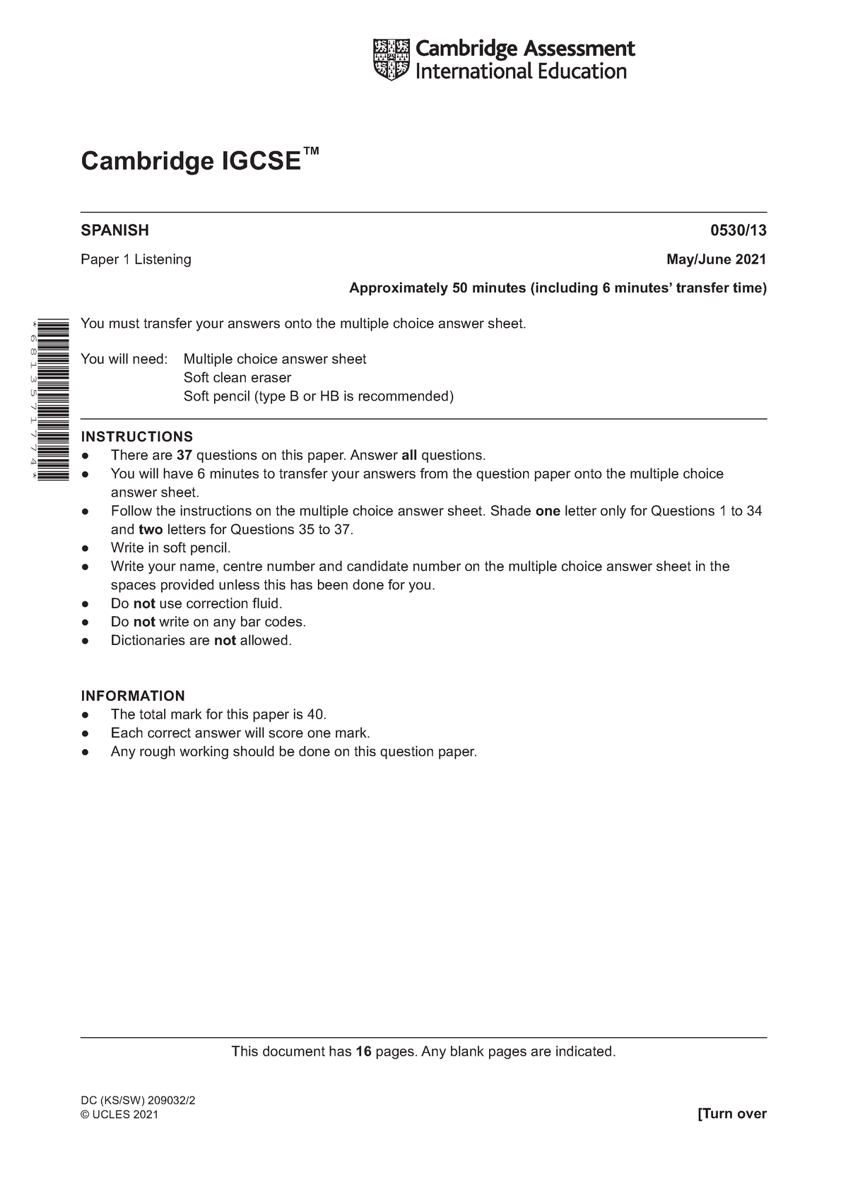 0530 s21 qp 13 - eco worksheet - This document has 16 pages. Any blank ...