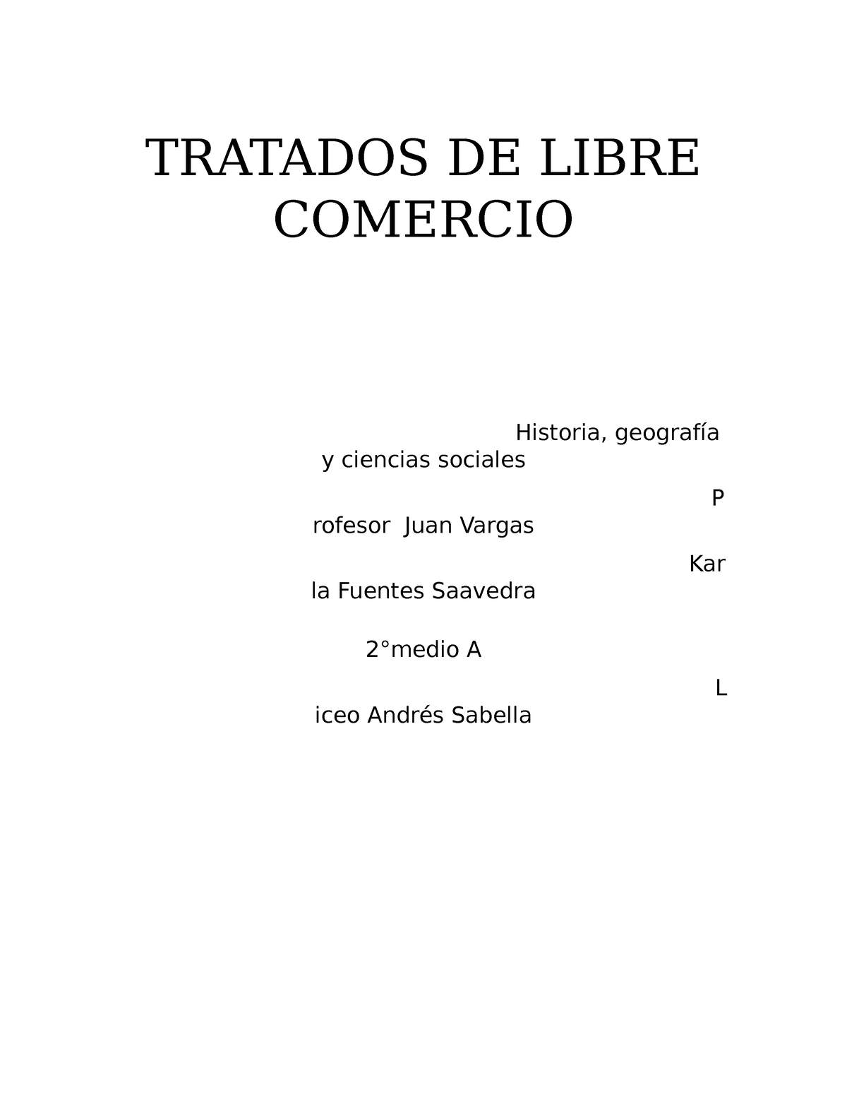 Tratados De Libre Comercio Tratados De Libre Comercio Historia Geografía Y Ciencias Sociales 7636