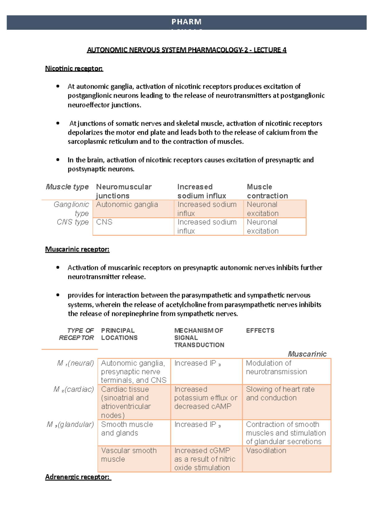 Pharmachology Textbook Notes - AUTONOMIC NERVOUS SYSTEM PHARMACOLOGY-2 ...