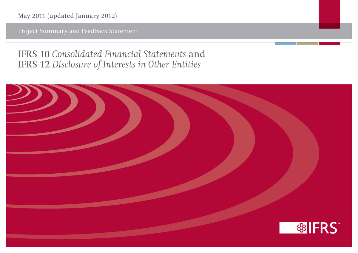 IFRS1012 Consolidated Fin Statements Disclosure Updated January 2012 ...