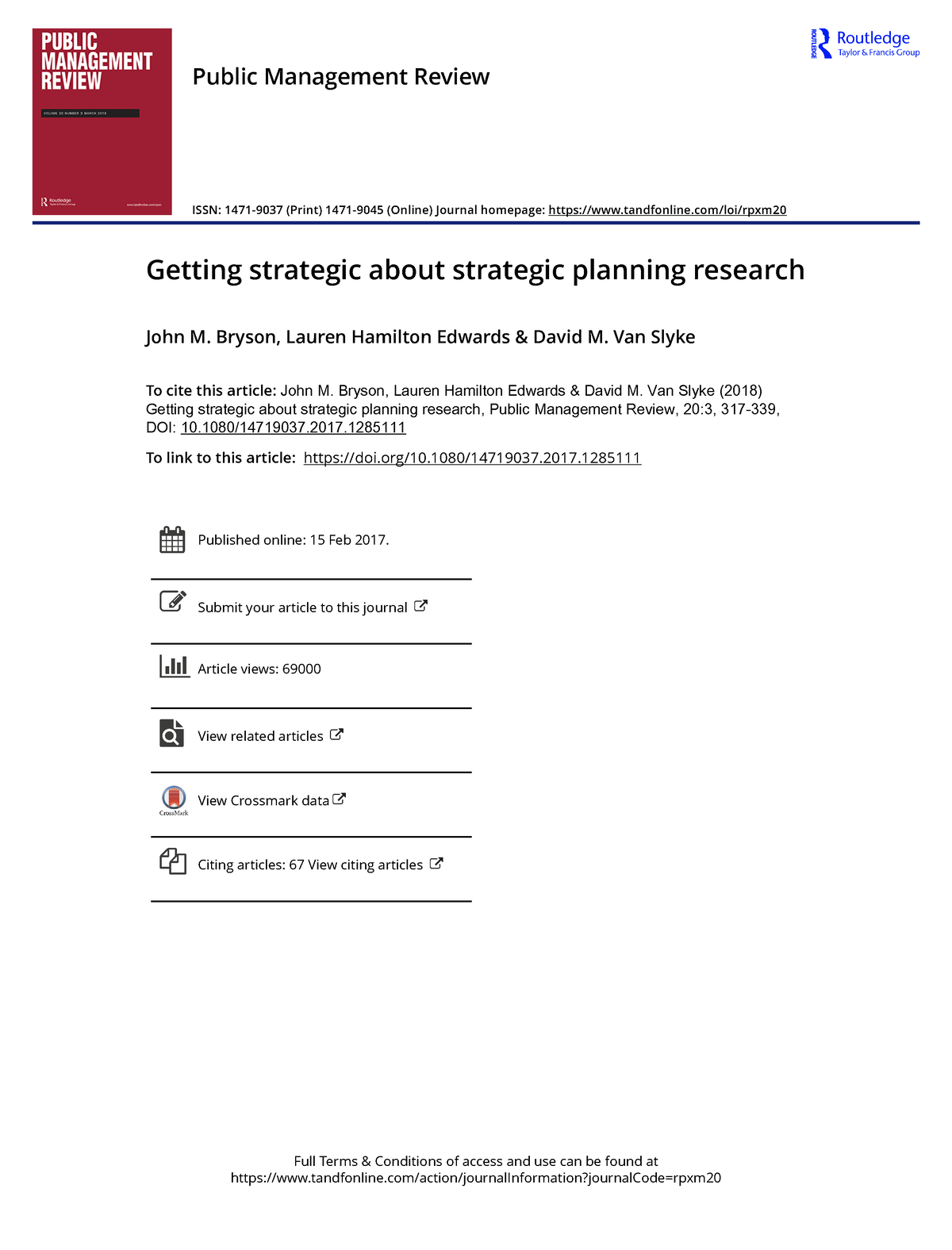 strategic planning research paper pdf