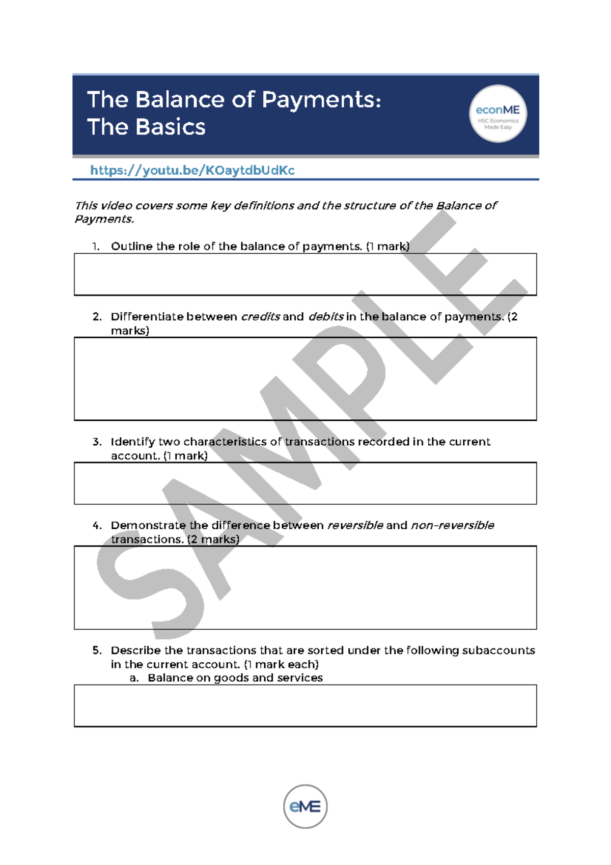 Sample-bop1 - Jhhb. Hbhjb Hj Hb Hb - The Balance Of Payments: The ...