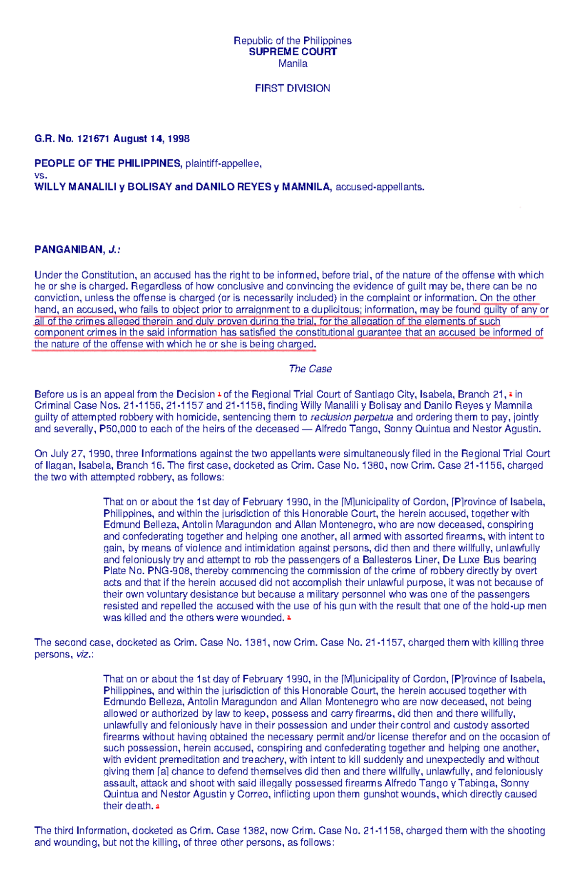 7 - Case - Republic of the Philippines SUPREME COURT Manila FIRST ...