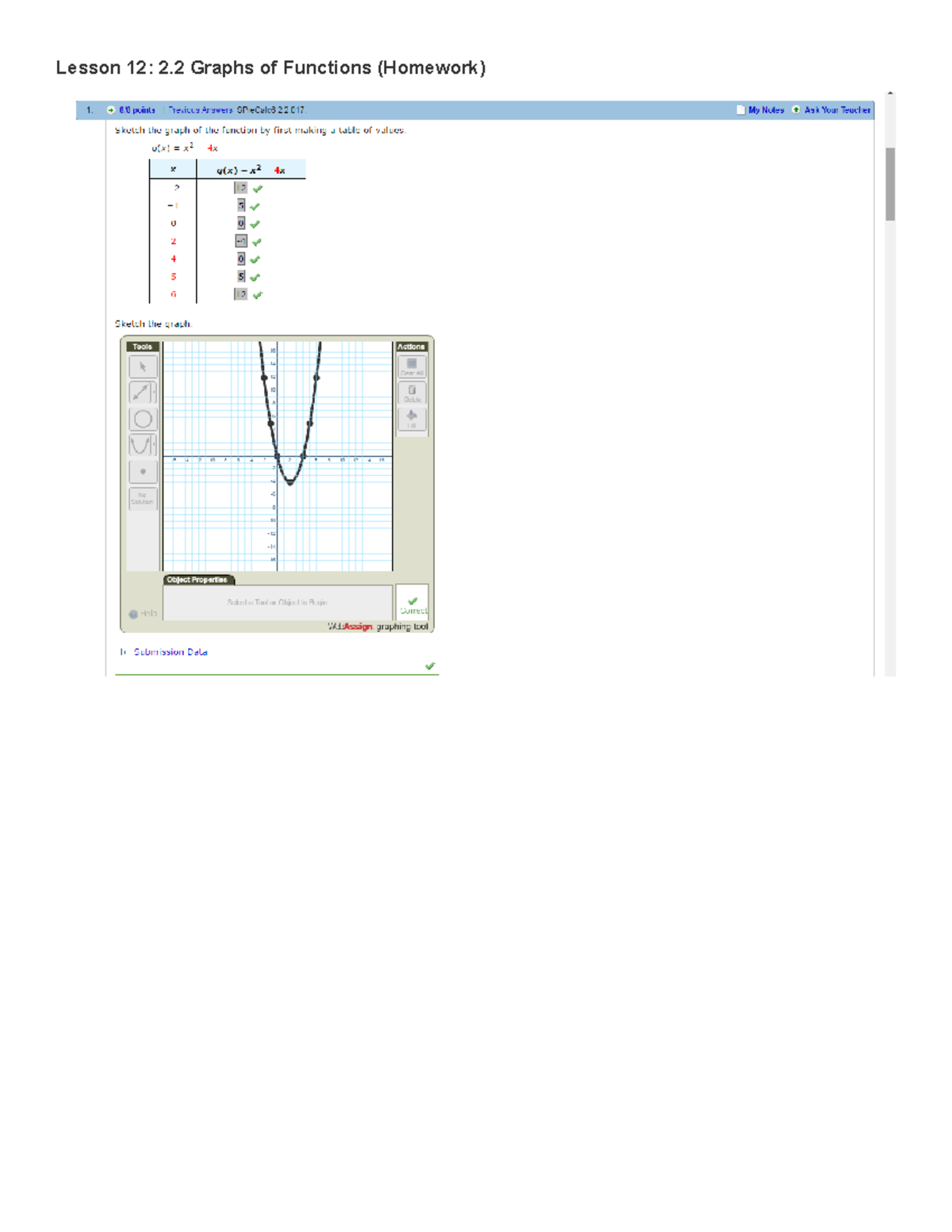 Math Lesson 12 2.2 Graphs of Functions - MTH 123 - Lesson 12: 2 Graphs ...
