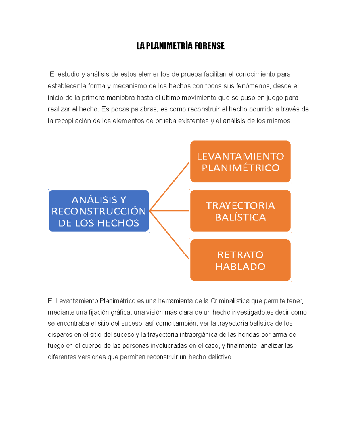 La Planimetría Forense En La Persecución Del Delito - LA PLANIMETRÍA ...