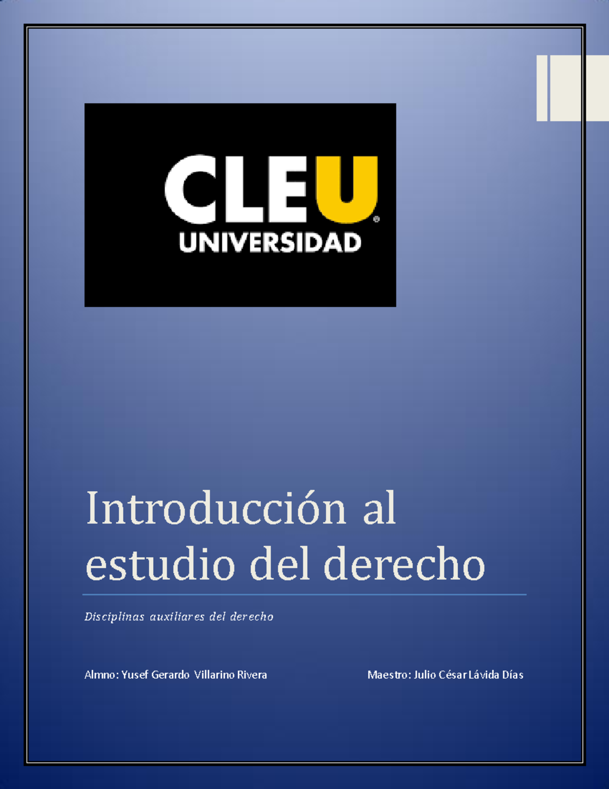 Introducción al estudio del derecho act 1 - Introduccio n al estudio ...