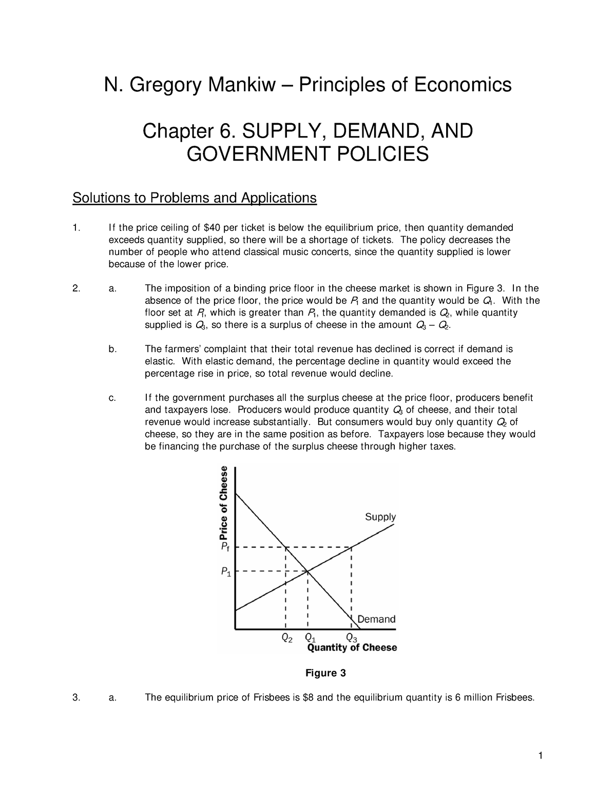 Mankiw Chapter 06Solutions Problems - 1 N. Gregory Mankiw – Principles ...