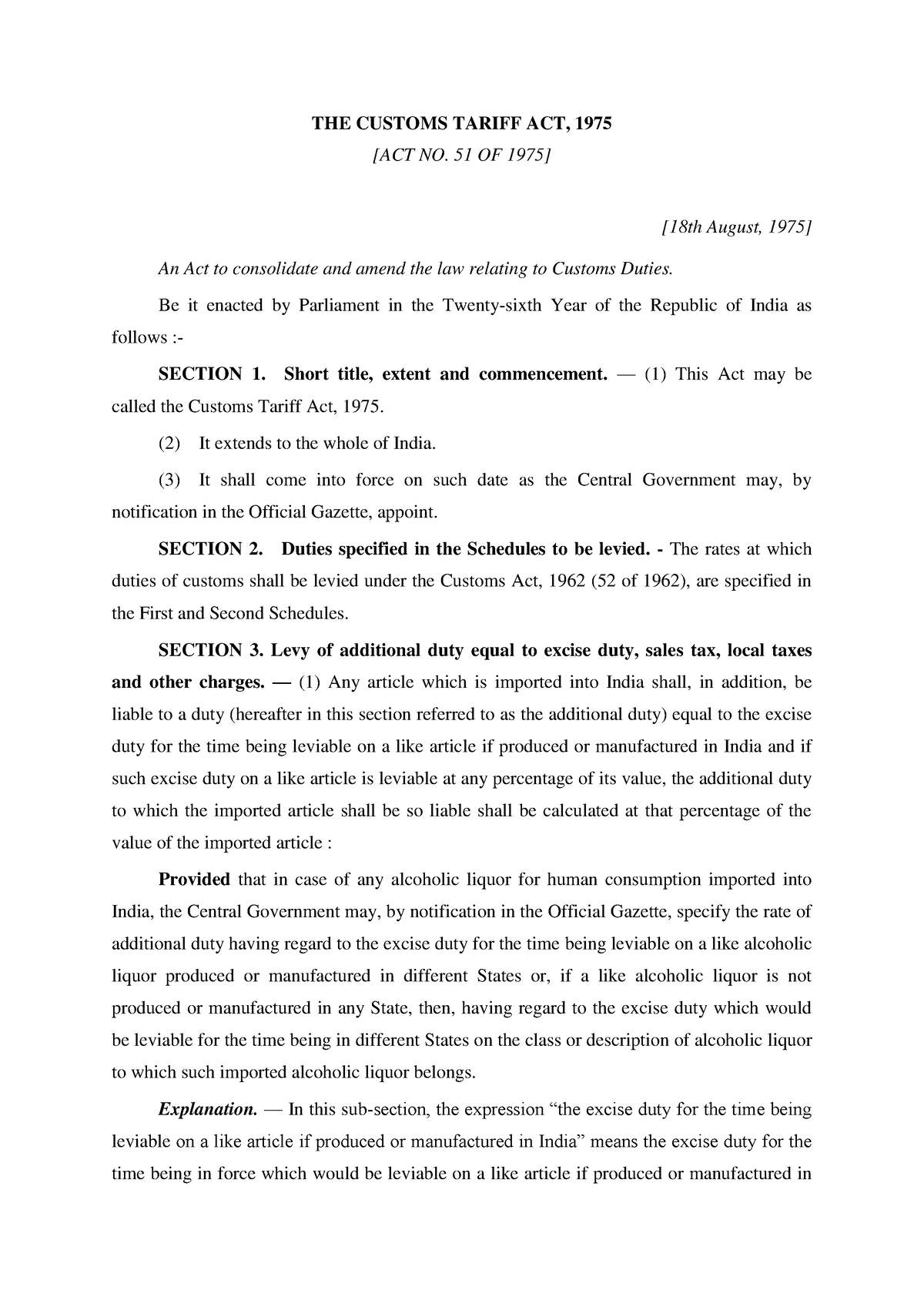 the-customs-tariff-act-amended-upto-may-2017-by-act-18-of-2017-the