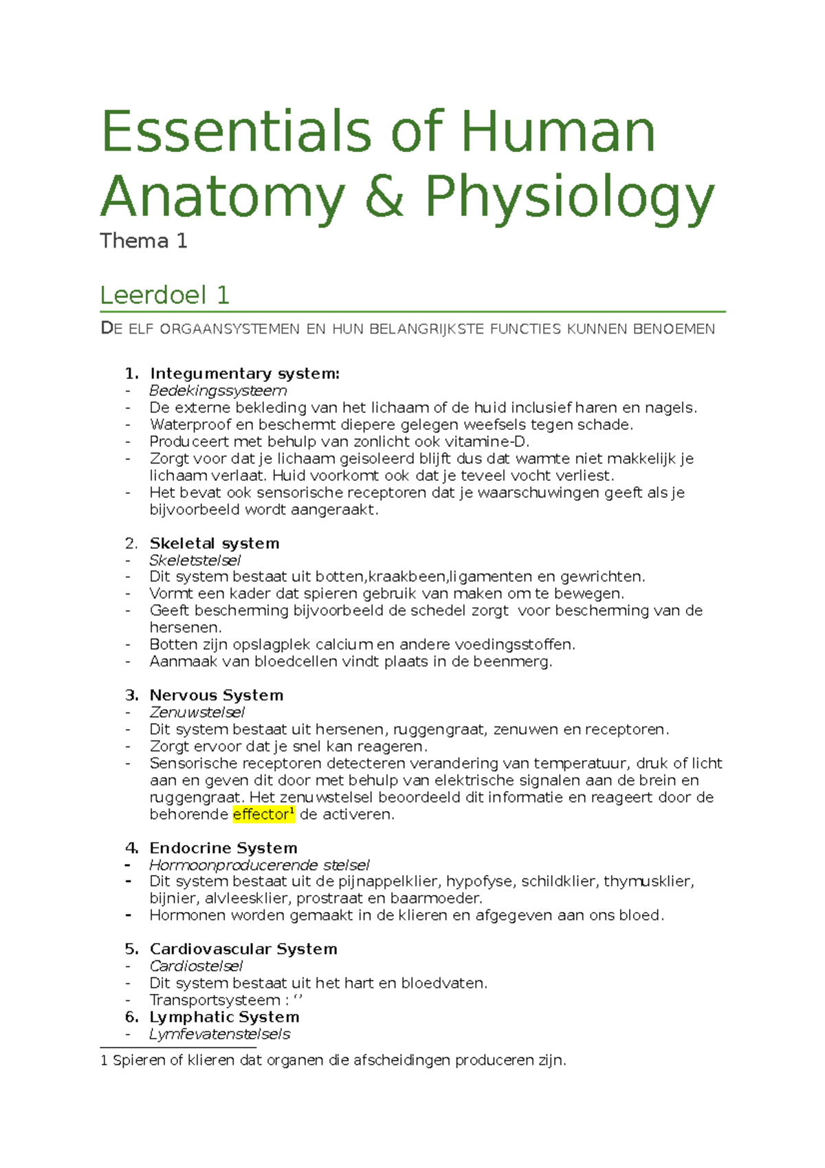 Essentials Of Human Anatomy And Physiology 1 - Essentials Of ELF ...