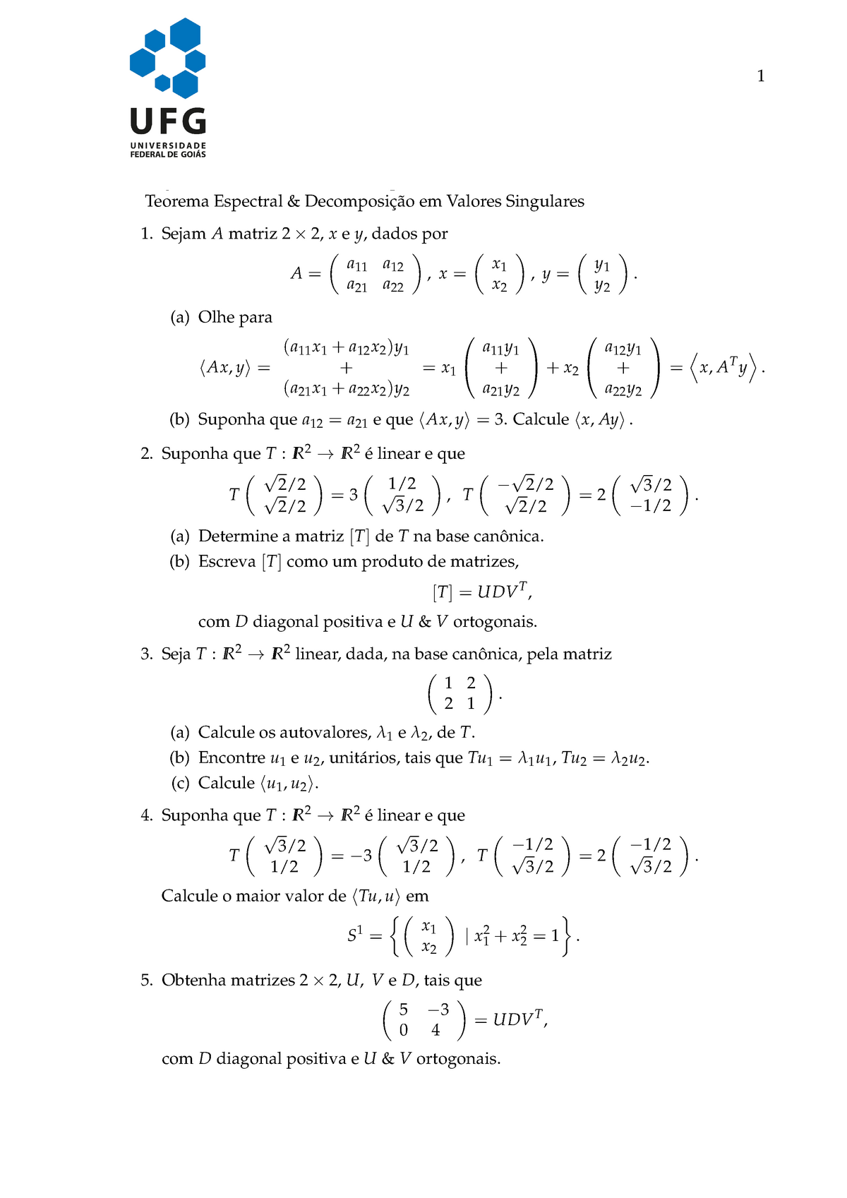 Pdfcoffee - Livro álgebra linear com respostas - Matemática - Studocu