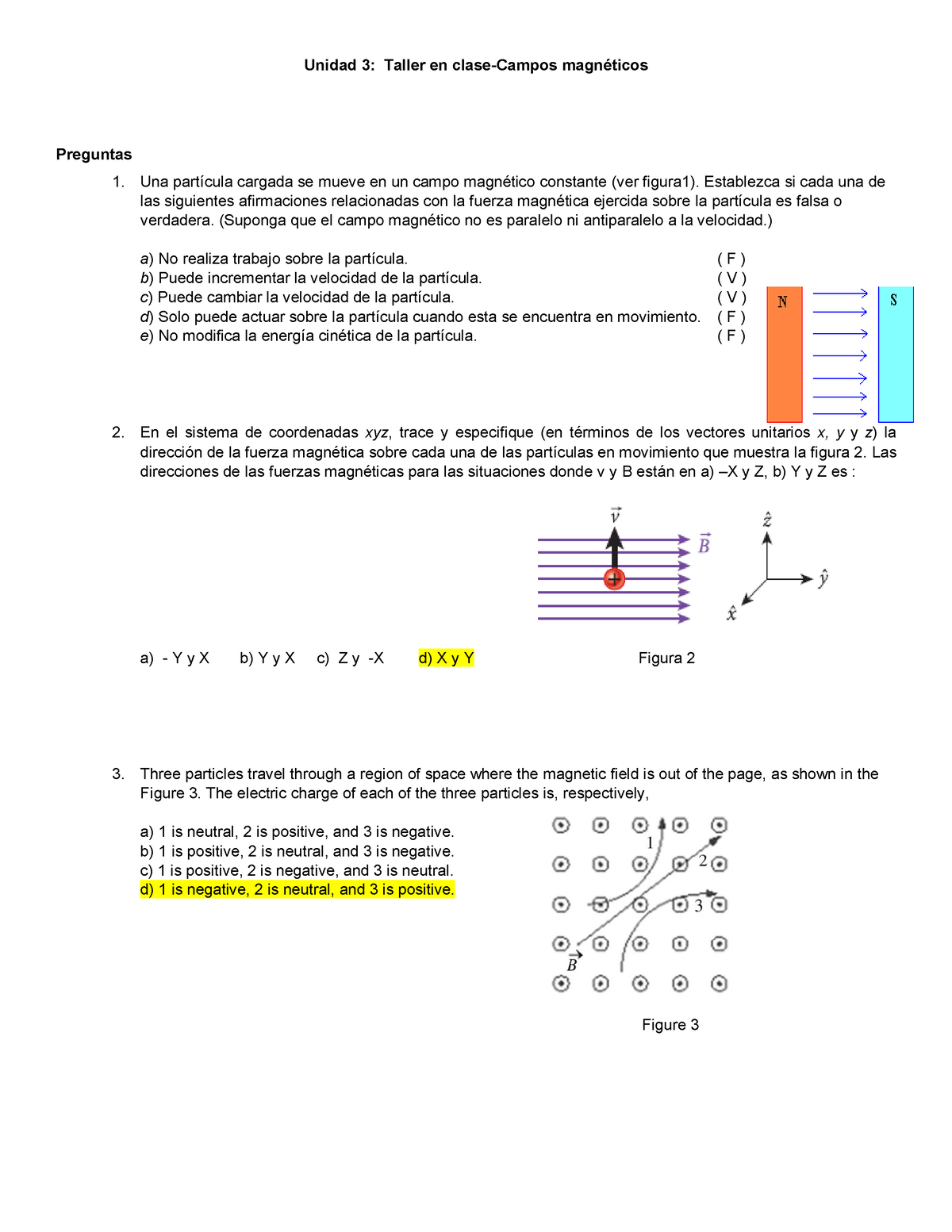 Taller GR3DFGHJ JJHGHG HHGGG IIJJIJ - quimicA - Electricidad y Magnetismo  Taller - Studocu