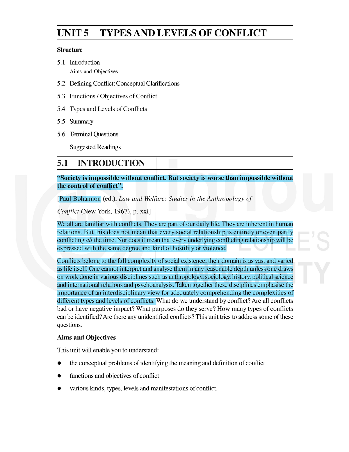 Block-2 What Is Conflict - BA Honours Political Science - Delhi ...