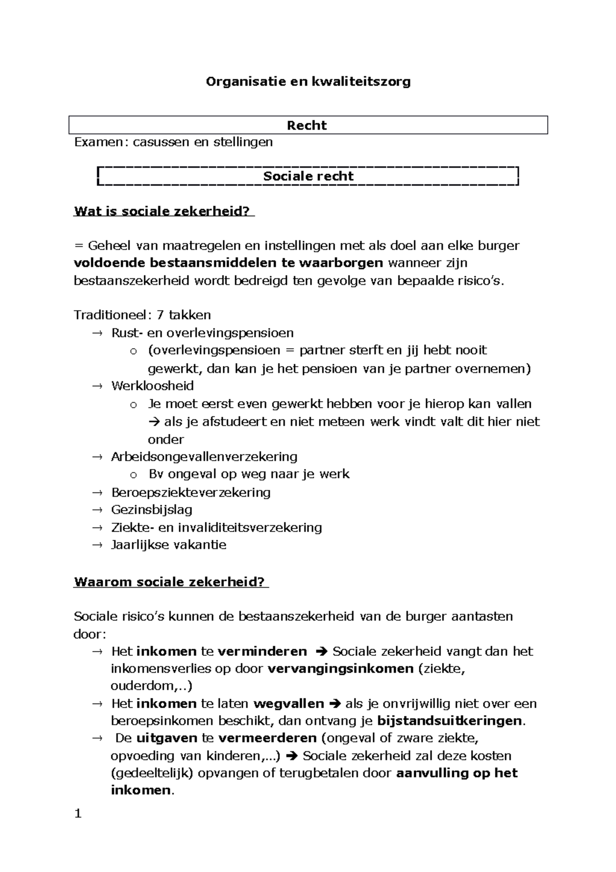 Samenvatting Organisatie En Kwaliteitszorg - Organisatie En ...