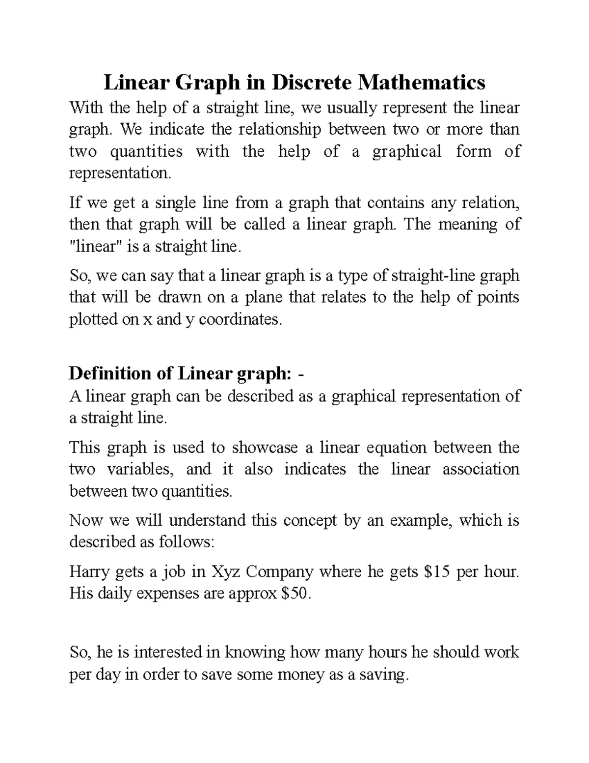 Linear Graph and Difference between Linear and Non-Linear equations ...