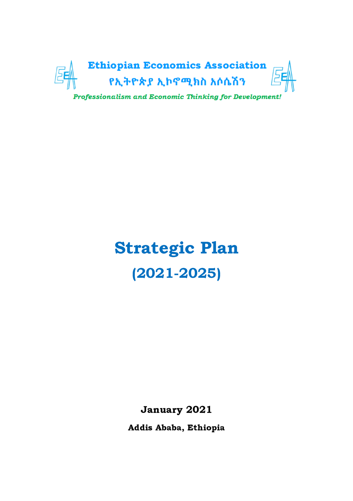 Strategic Plan 2021 2025 - Strategic Plan (2021-2025) January 2021 ...