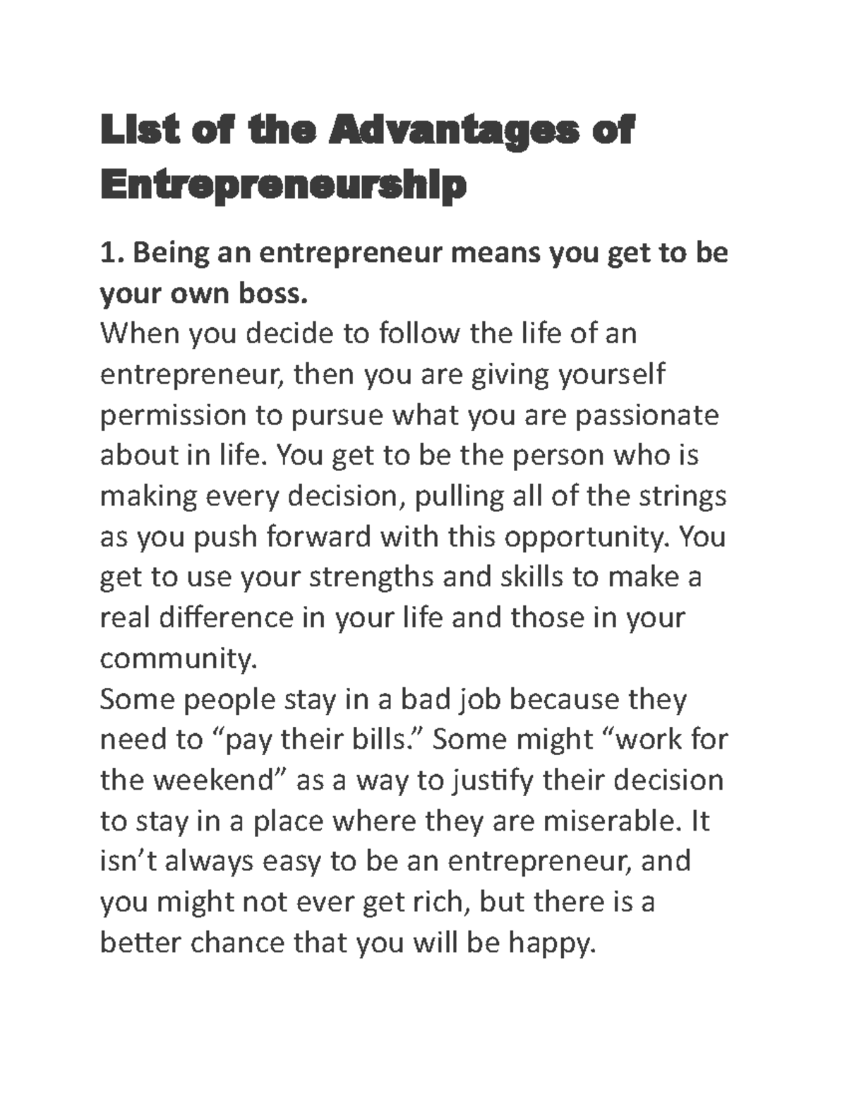 entrepreneurship-8-list-of-the-advantages-of-entrepreneurship-being
