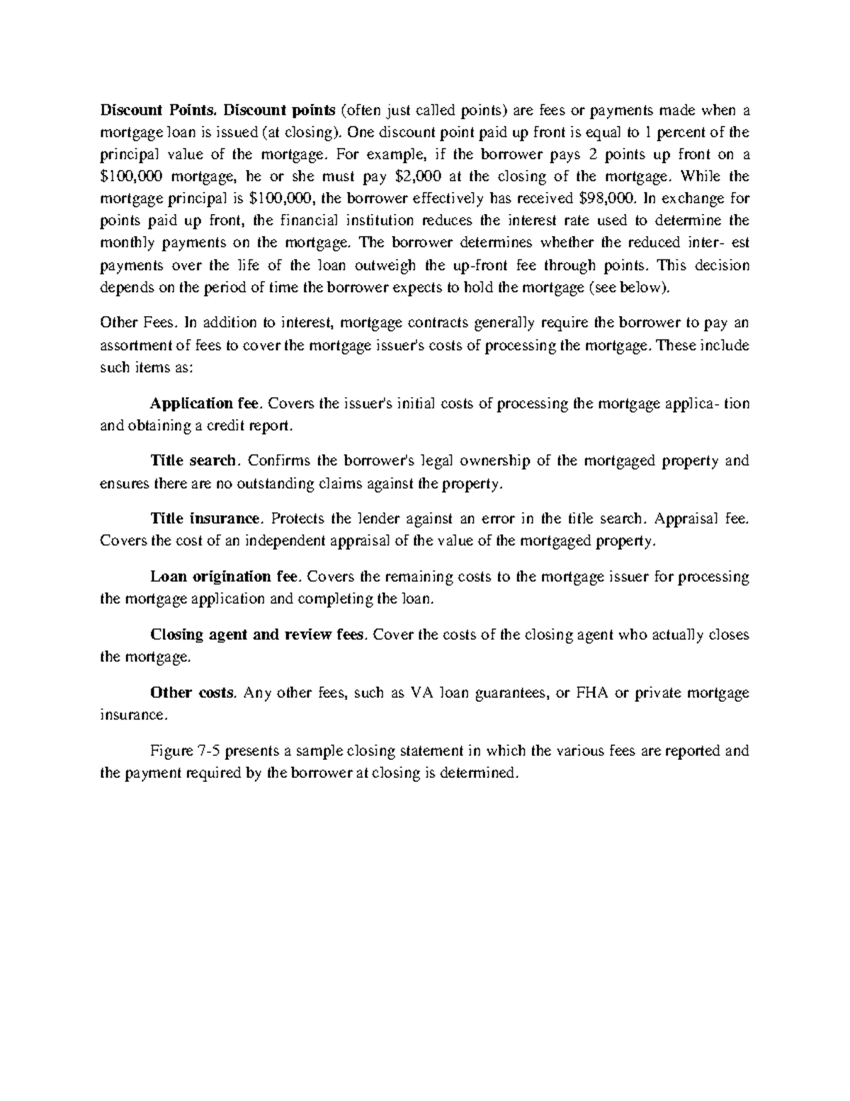 Discount Points - Seventh Edition of Financial Markets and Institution ...