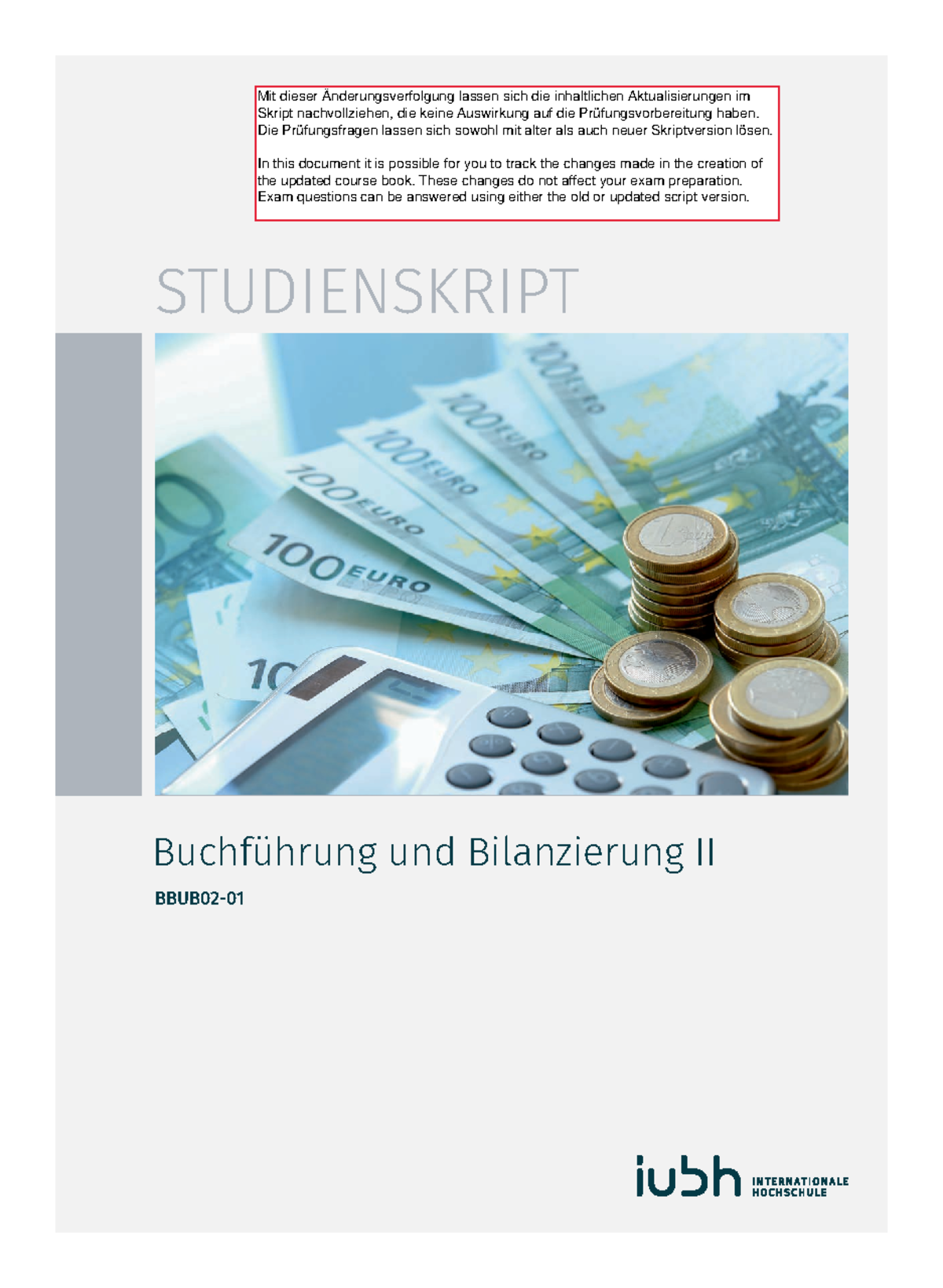 20220323 BBUB02-01 Änderungsverfolgung - STUDIENSKRIPT Buchführung Und ...