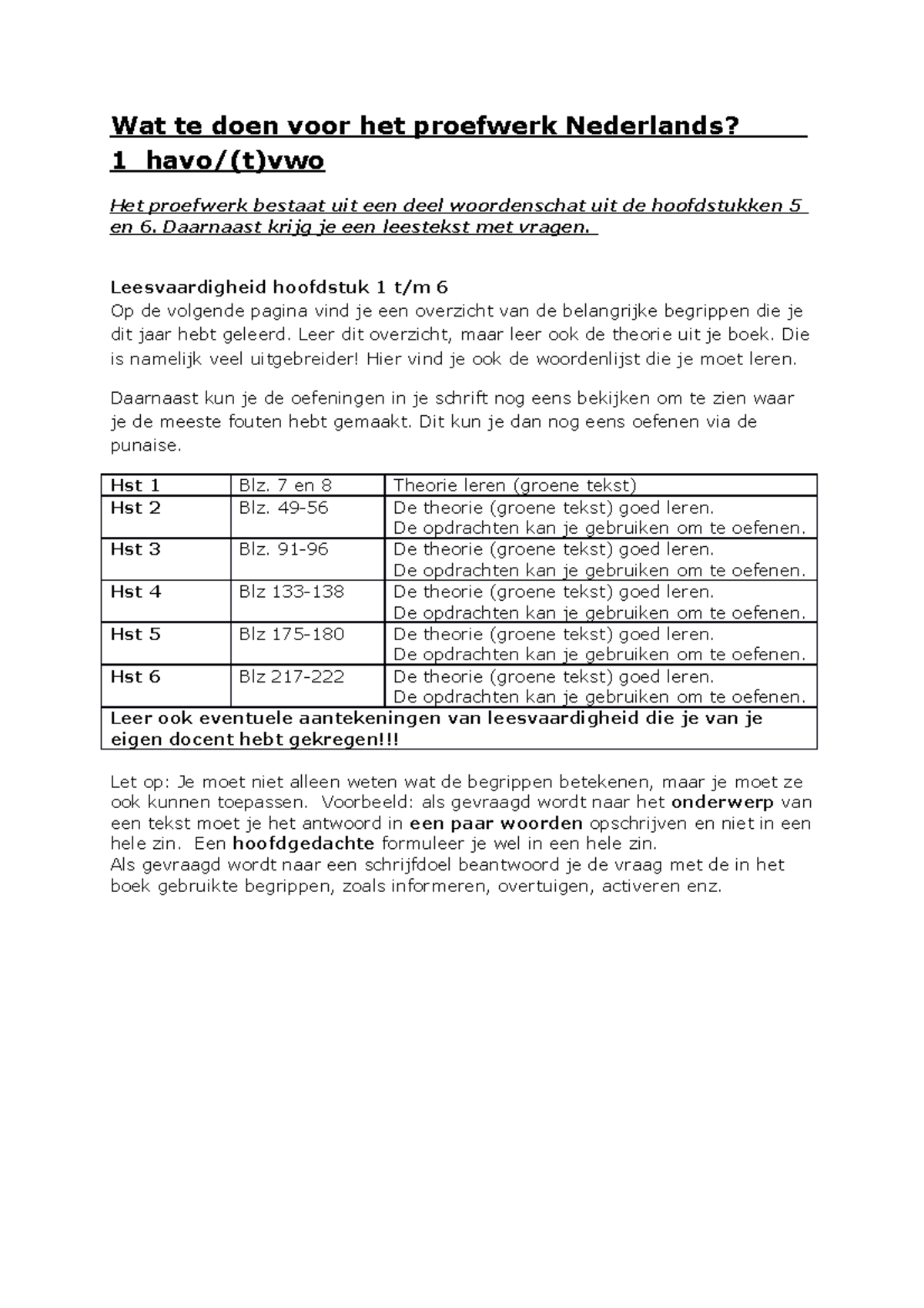 §6 Antwoorden - Biologie Samenvatting - Wat Te Doen Voor Het Proefwerk ...