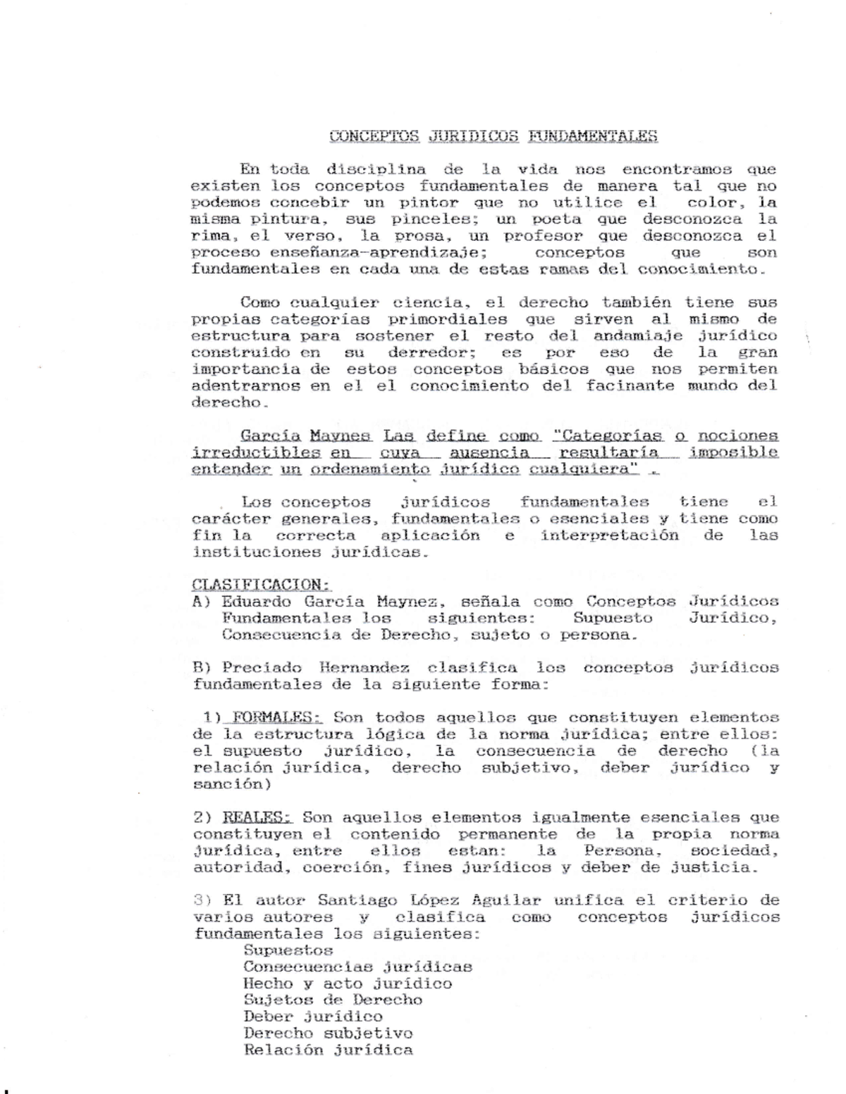 Material DE Apoyo I Unidad, Conceptos Juridicos Funda Intro II (2022 ...