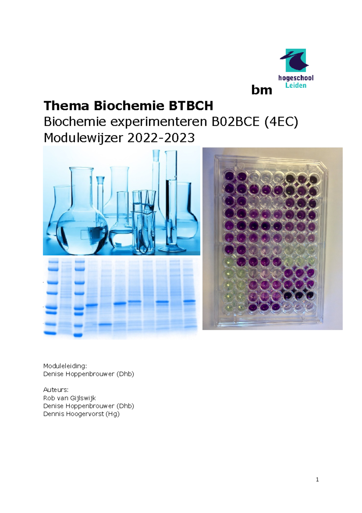 2223 B02 BCE Modulewijzer (Hersteld) - Bm Thema Biochemie BTBCH ...