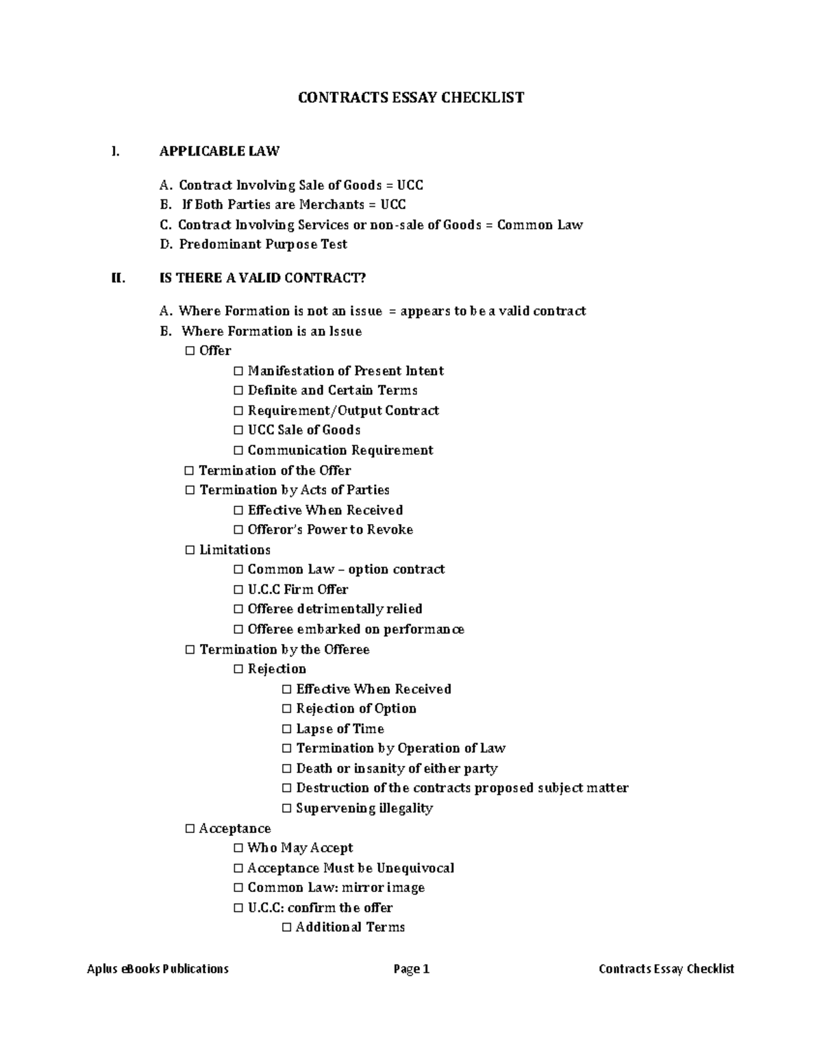 assignment of contracts ucc