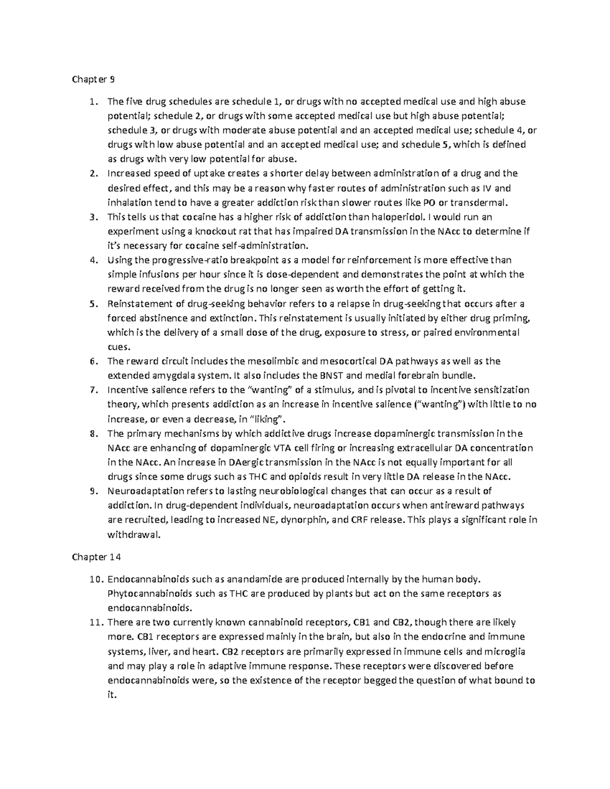 Activity 3 - chapters 9, 14, 15 - Chapter 9 The five drug schedules are ...