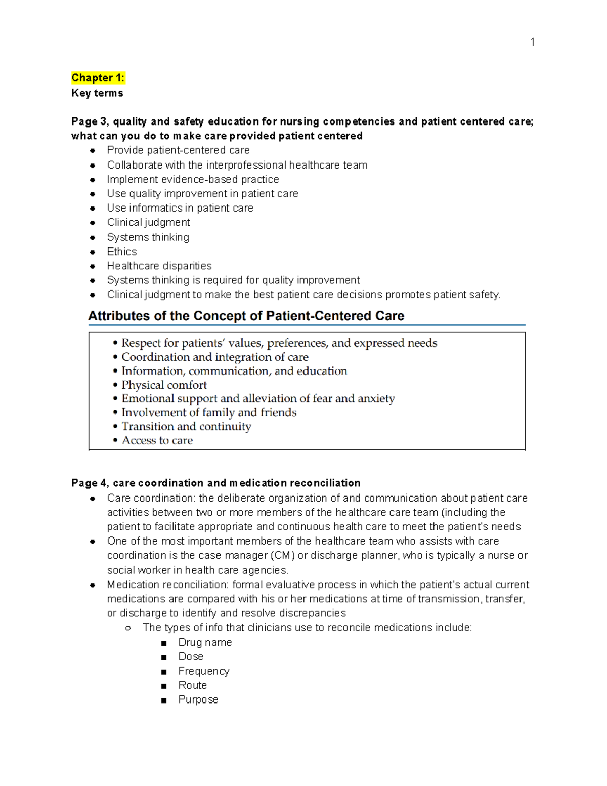 New Study Guide Complex test 1 - Chapter 1: Key terms Page 3, quality ...