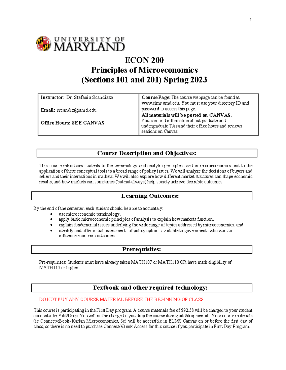ECON 200 Principles of Microeconomics - Studocu