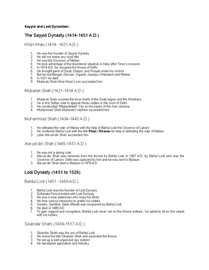 Class 1 - Lecture notes 1 - History of Medieval India - Studocu