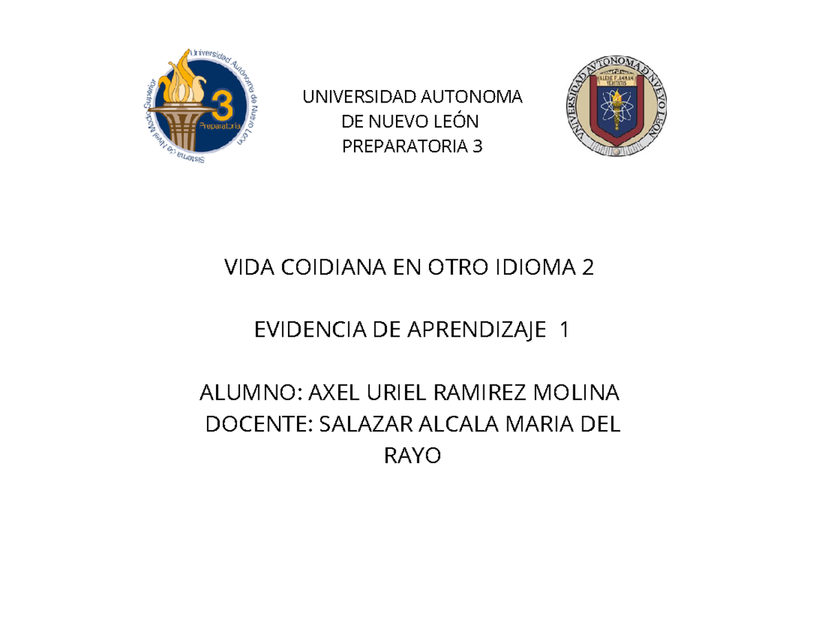 1.1 - Tríptico - Brochure - Vida cotidiana en otro idioma II - VIDA