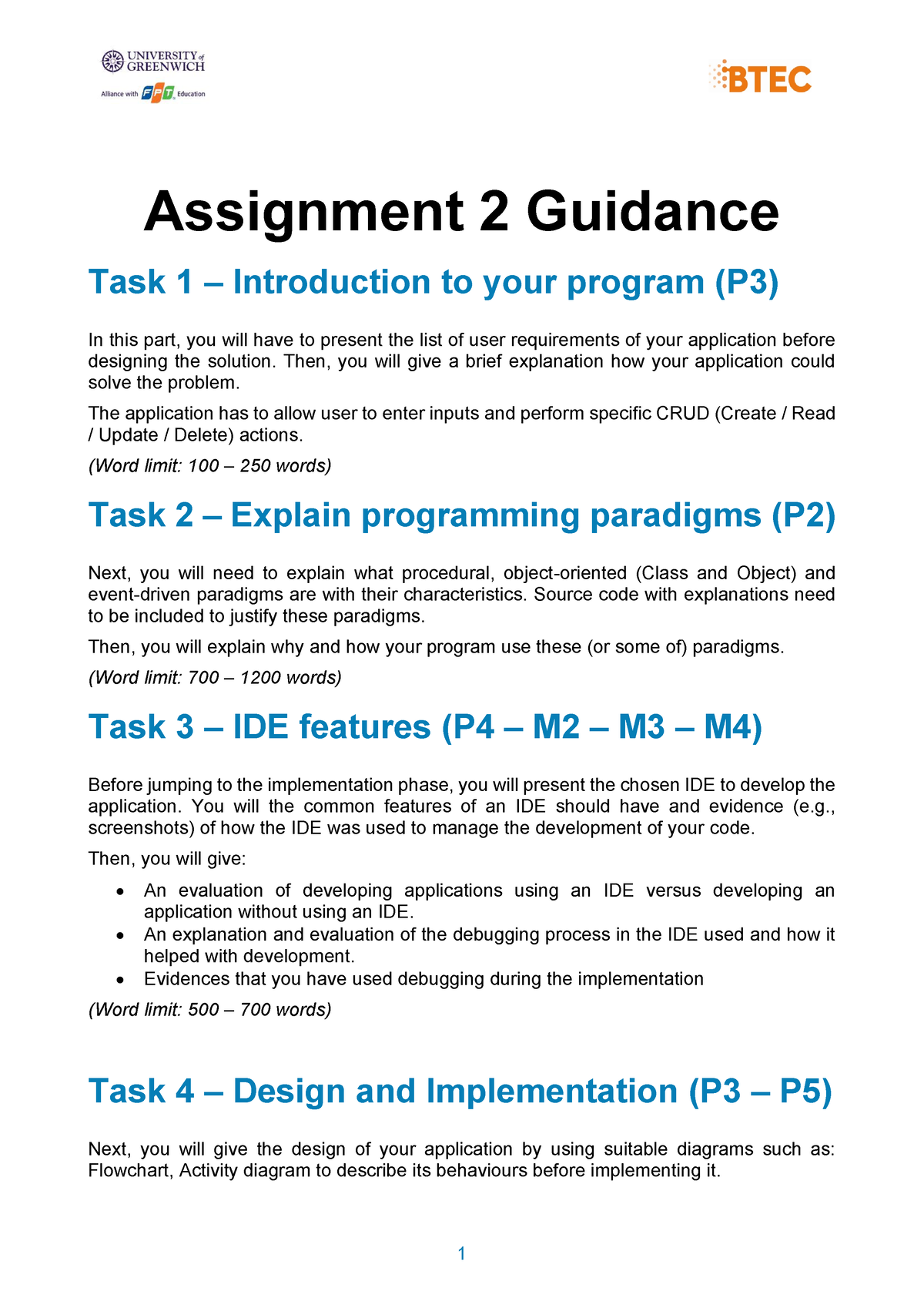 pearson set assignment guidance for unit 1 individual project