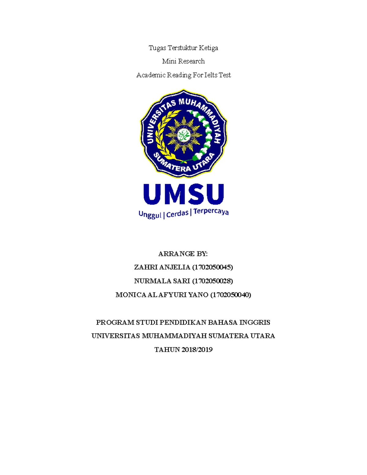 Mini research - mini riset ini untuk membantu menyelesaikan tugas ...