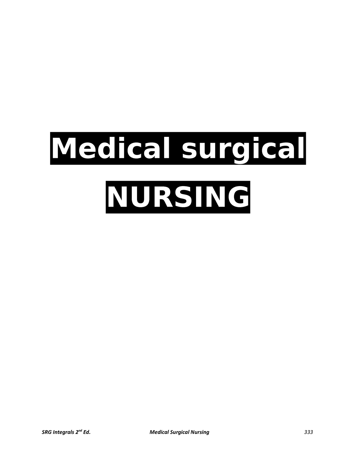 5 Jwjssjjsms Medical surgical NURSING RESPIRATORY SYSTEM