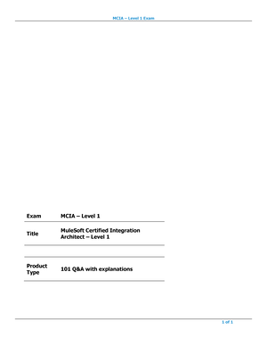 Latest MCIA-Level-1 Test Notes