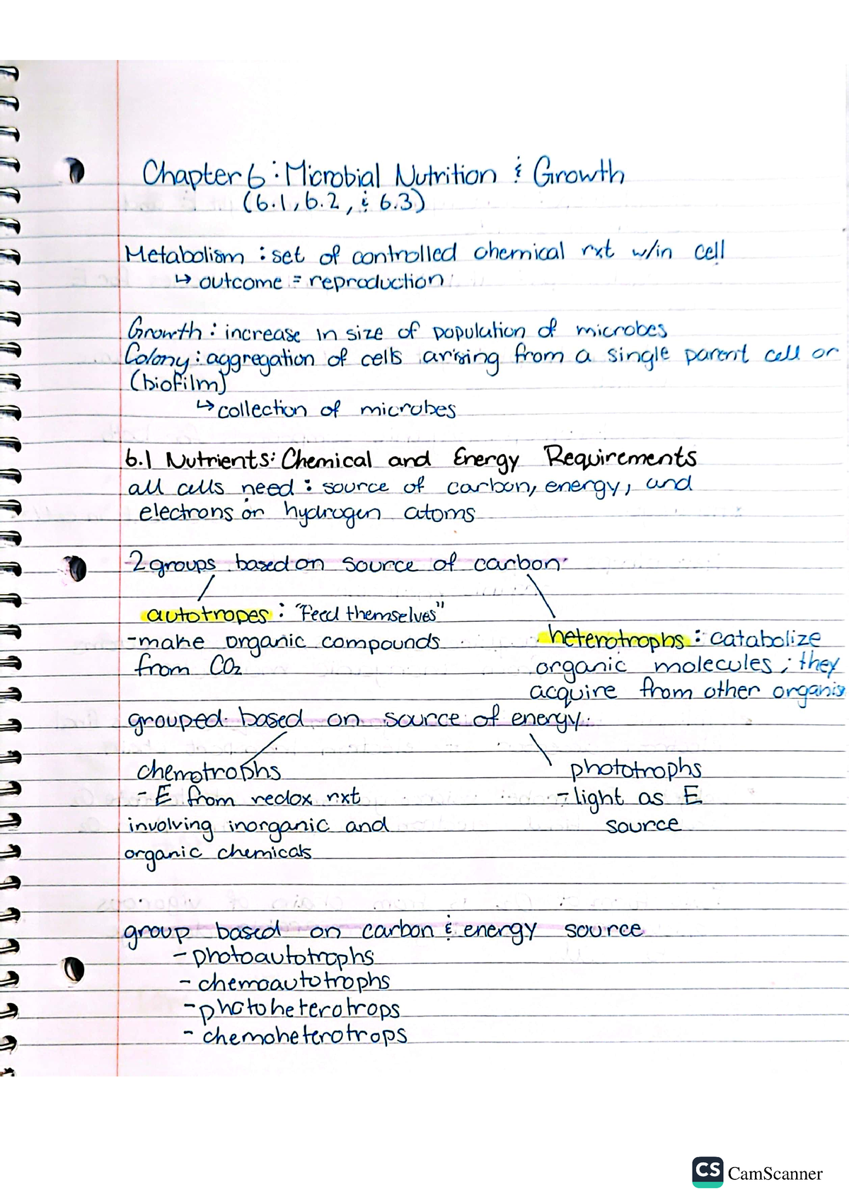 Microbiology Chapter 6 - BIOL 2144 - Studocu