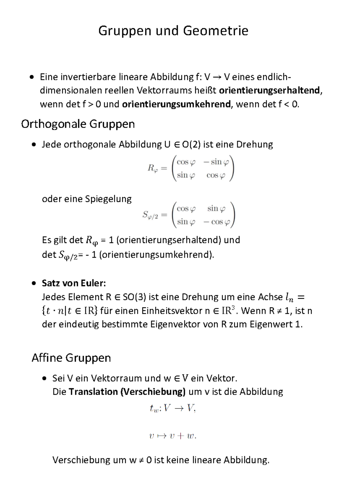 Geometrische Gruppentheorie | Musterl osung – TBFDRI