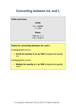 L And M L Conversion Template Fundamentals Of Nursing Care Victoria University Studocu