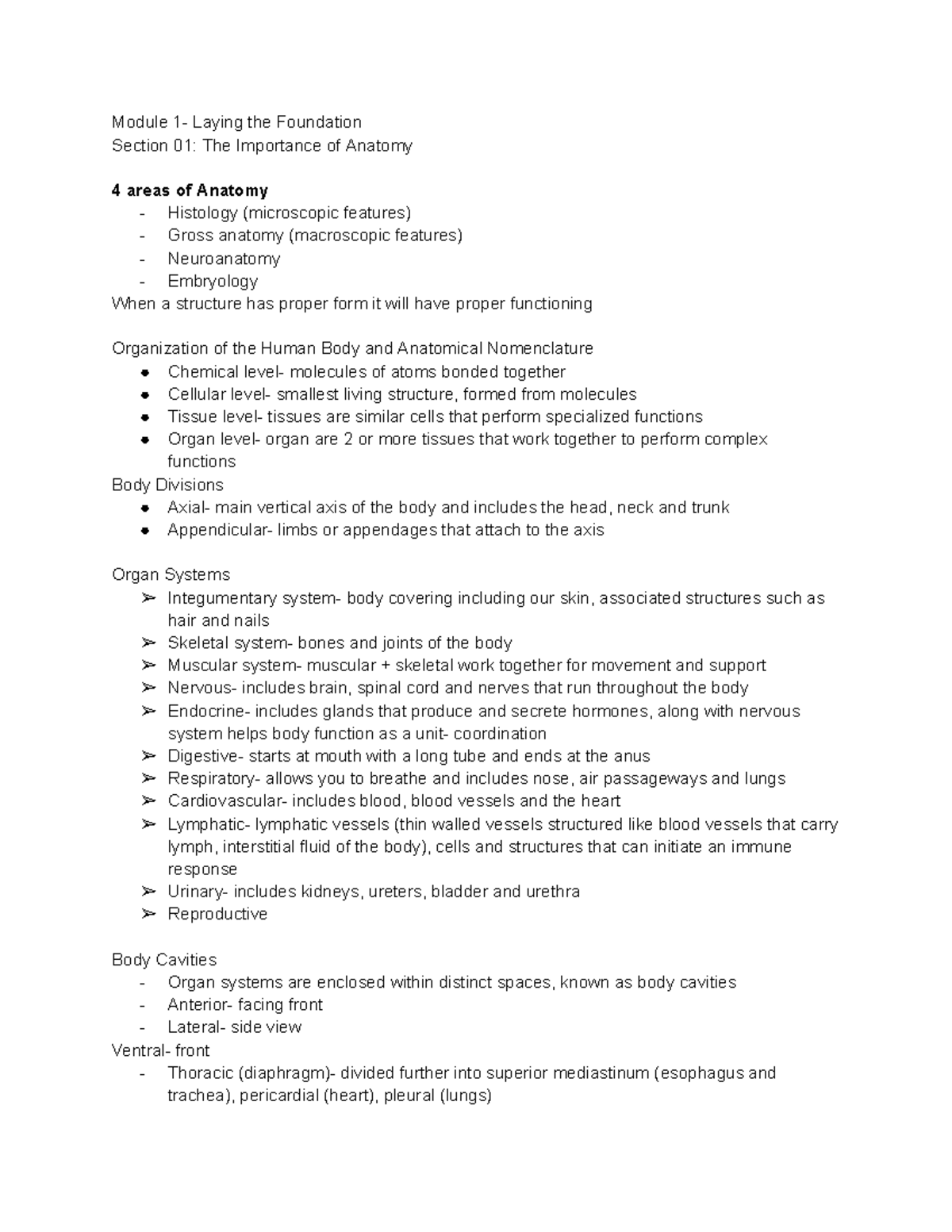 Module 1 anat - Module 1- Laying the Foundation Section 01: The ...