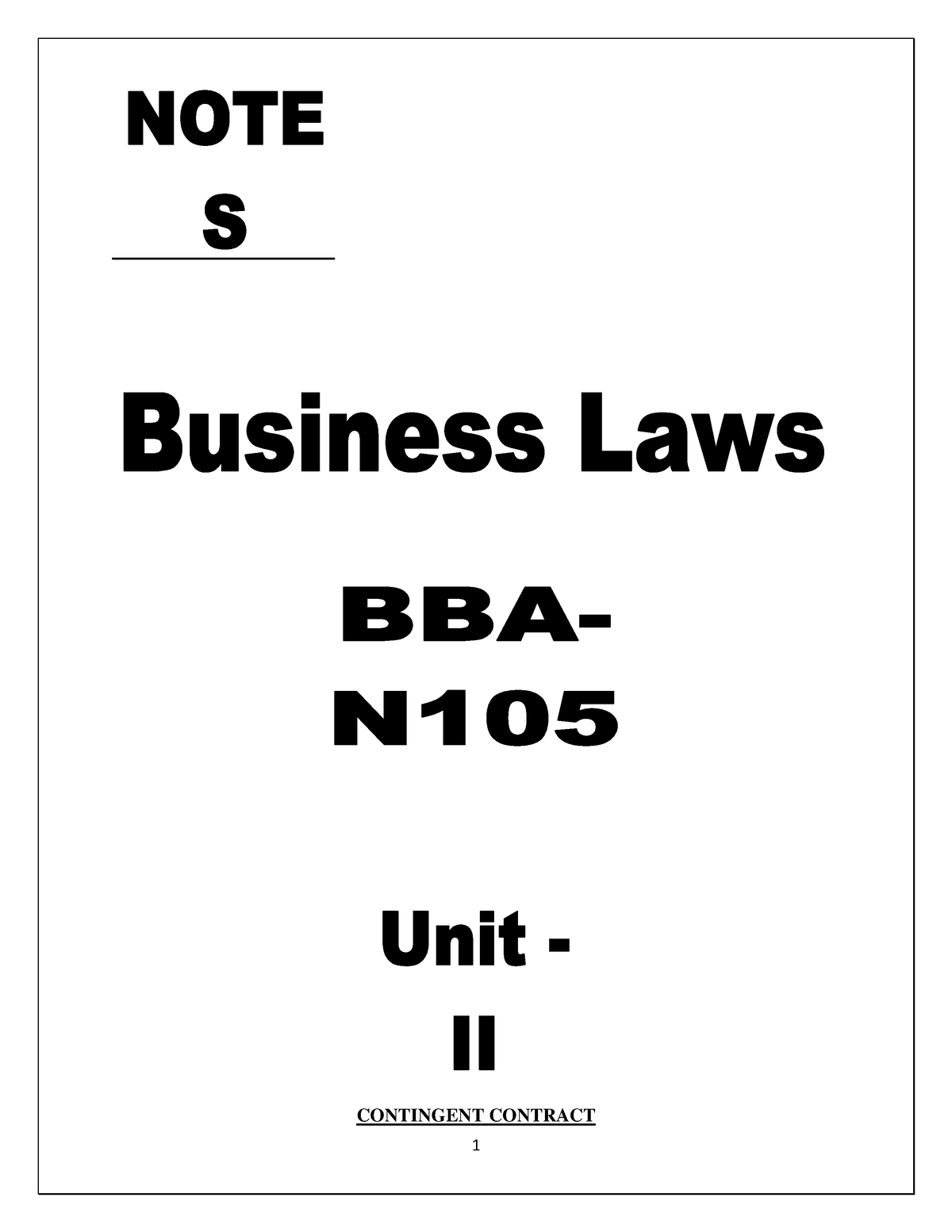 business-laws-unit-ii-sep-19-contingent-contract-contingent