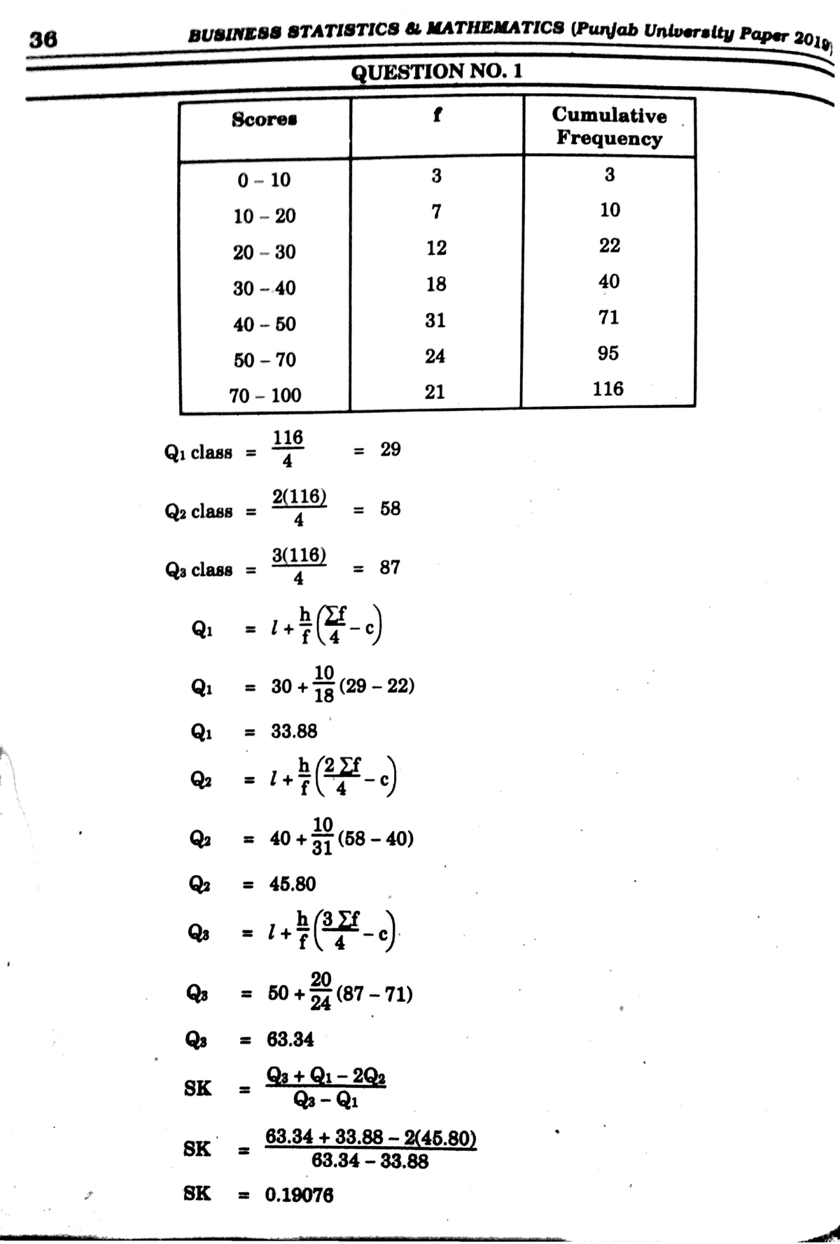 2019 business statistics mathematics solved past paper bcom adc ...